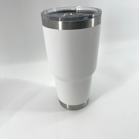 Yeti Rambler Tumbler Magslider Lid Stainless Steel 30oz White Coffee Travel Mug - Picture 3 of 10